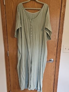 Beachwood Baby Sage Kaftan Jumpsuit